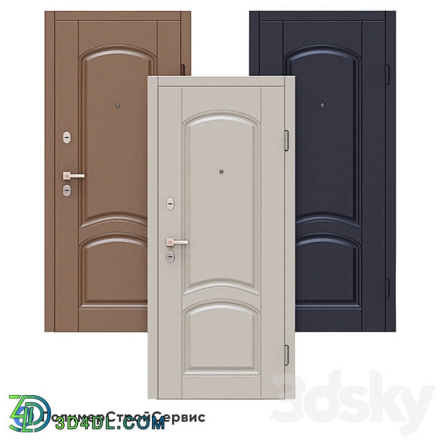 Doors - OM Entrance door Neoclassic _Vinorite-28_ - PSS