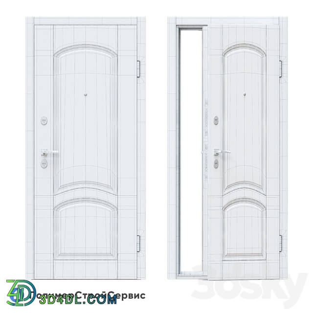Doors - OM Entrance door Neoclassic _Vinorite-28_ - PSS