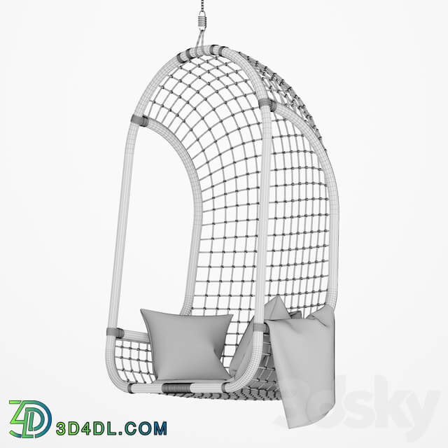 Arm chair - Hanging Rattan Chair - Natural