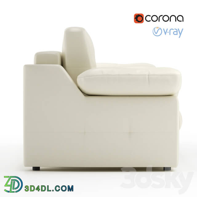 Sofa - Skai 3r Dollaro Premium Panna