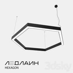 Chandelier - Hexagonal luminaire HEXAGON _ LEDLINE 