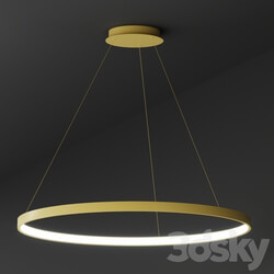 Chandelier - Pendant lamp ULIGHT haloin Gold _1 ring_ 