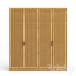 Wardrobe Display cabinets Rattan Wardrobe 