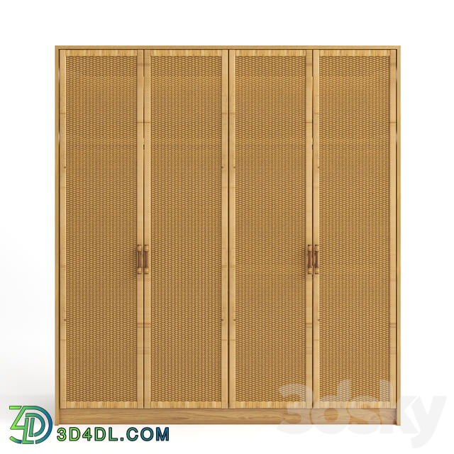 Wardrobe Display cabinets Rattan Wardrobe