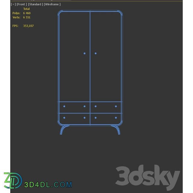 Wardrobe _ Display cabinets - wardrobe Ellipse with drawers