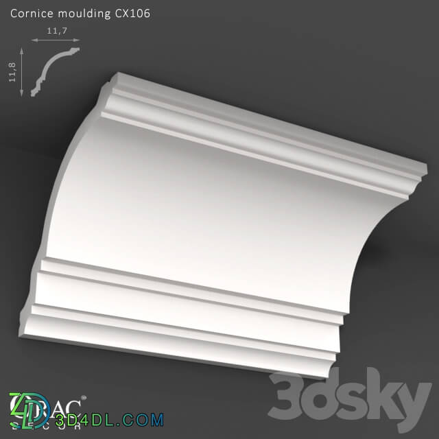 Decorative plaster - OM Cornice Orac Decor CX106