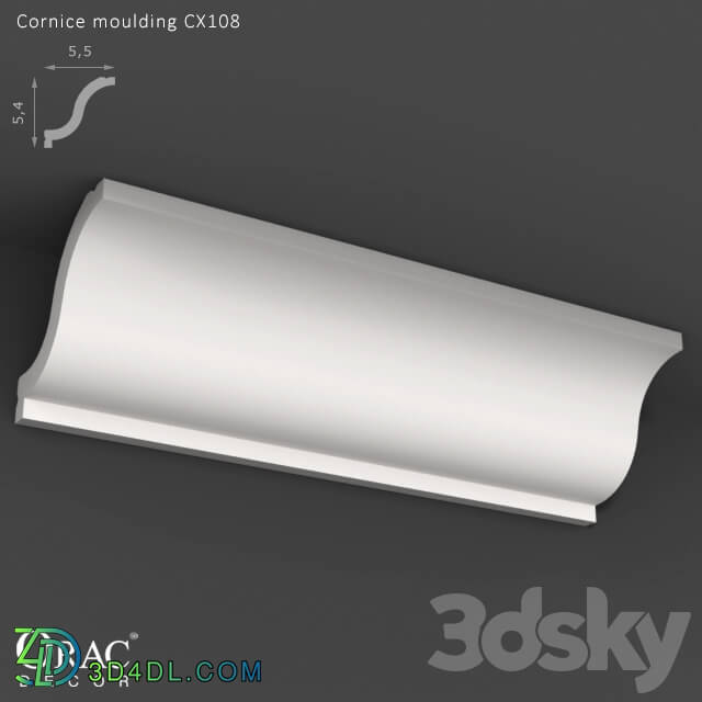 Decorative plaster - OM Cornice Orac Decor CX108