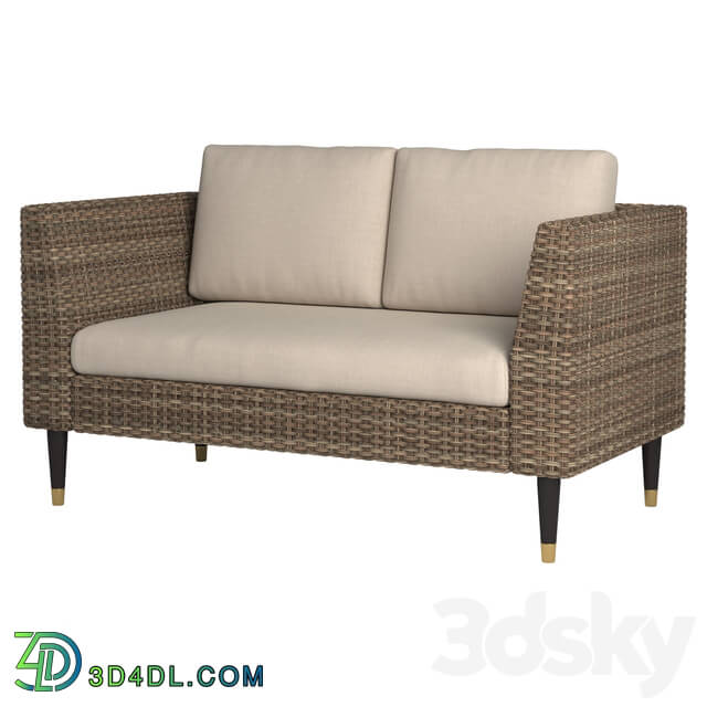 Sofa - 2 Seat Wicker Sofa