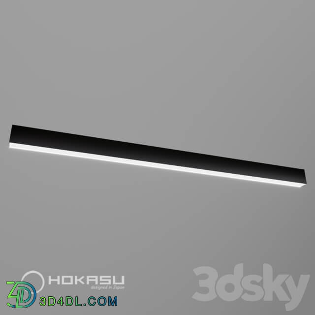 Surface mounted linear lamp HOKASU 35 56 black 