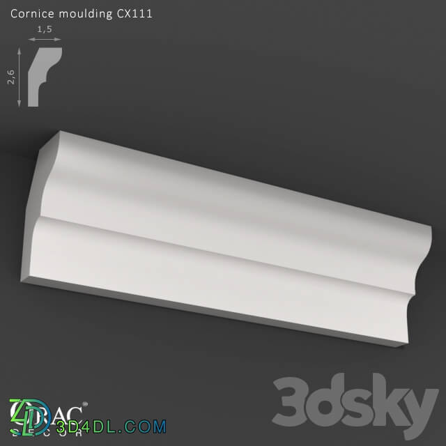 Decorative plaster - OM Cornice Orac Decor CX111