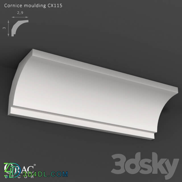 Decorative plaster - OM Cornice Orac Decor CX115