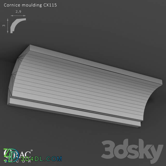 Decorative plaster - OM Cornice Orac Decor CX115