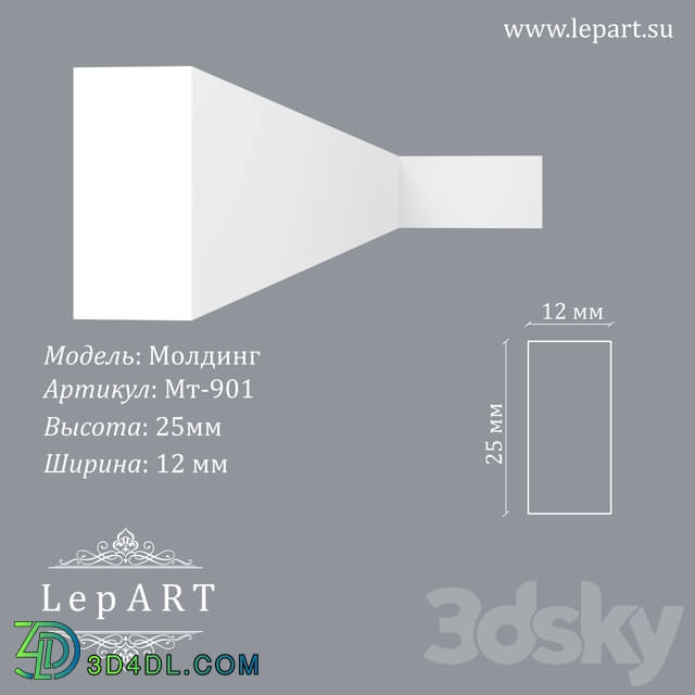 Decorative plaster - Lepart Molding MT-901 OM