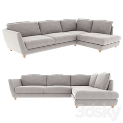 Sofa - Sofa Viktoria Corner Dark Gray 