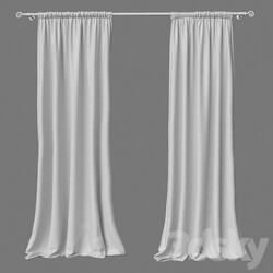 Curtain - Linen Solid Sheer Curtain 