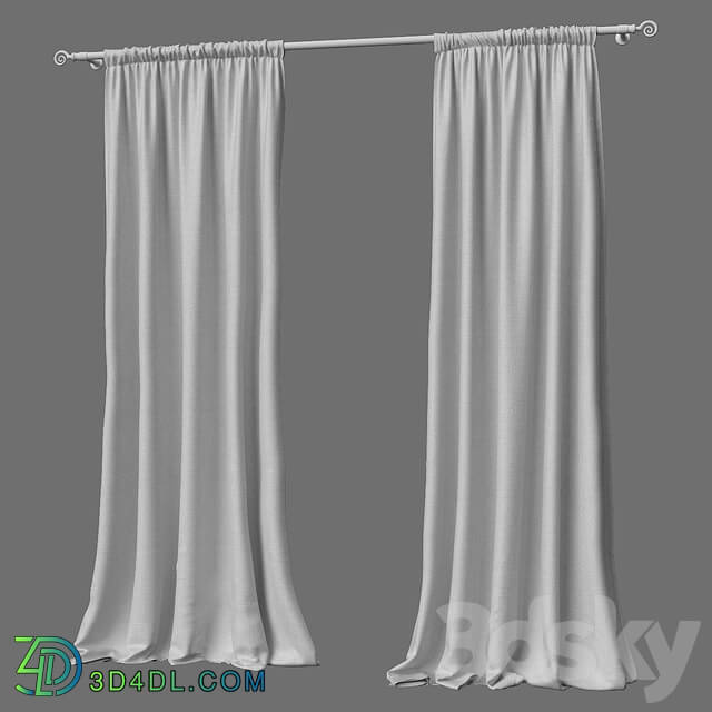 Curtain - Linen Solid Sheer Curtain
