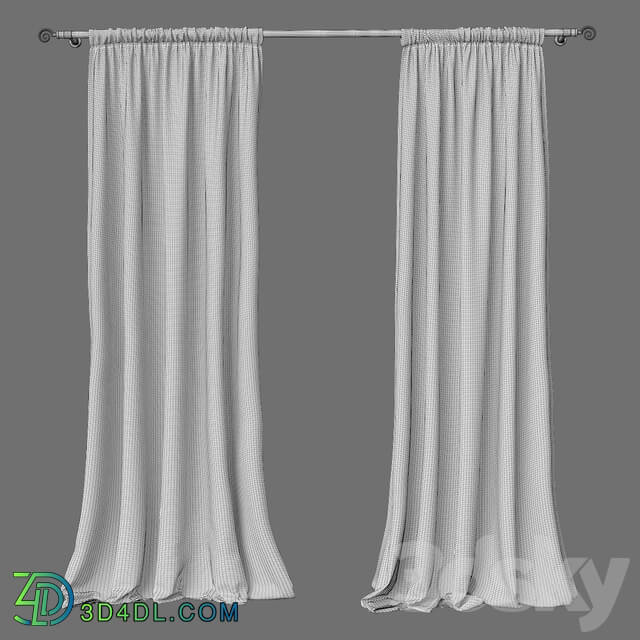 Curtain - Linen Solid Sheer Curtain