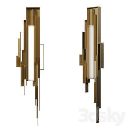 Wall light - Wall lamp Flowing Metal Sconce 