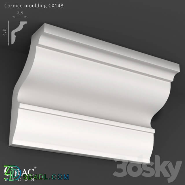 Decorative plaster - OM Cornice Orac Decor CX148