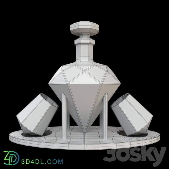 Food and drinks - Adam Franklin Whiskey Decanter _Decanter_