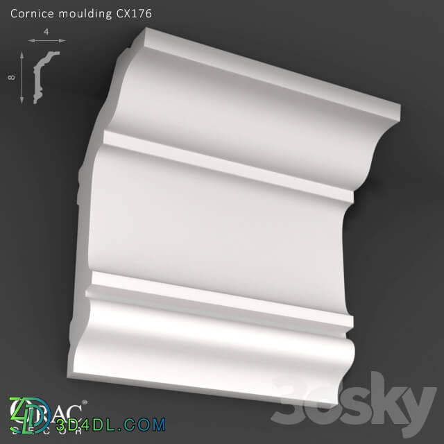 Decorative plaster - OM Cornice Orac Decor CX176