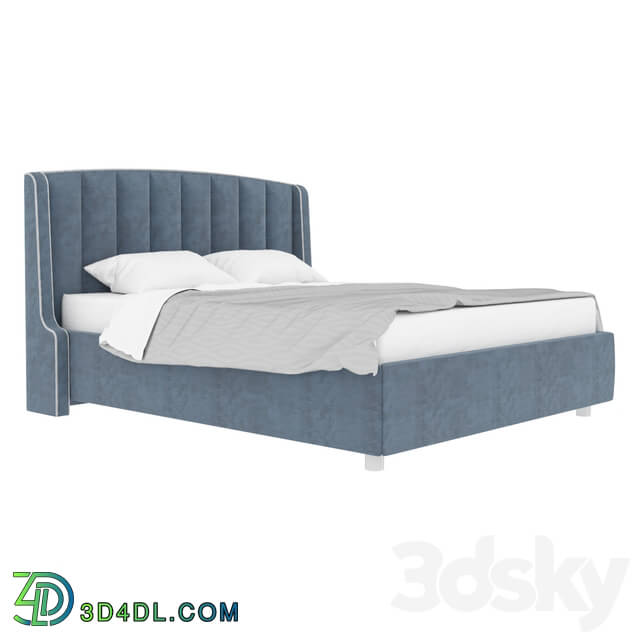 Bed - Bed with a high headboard