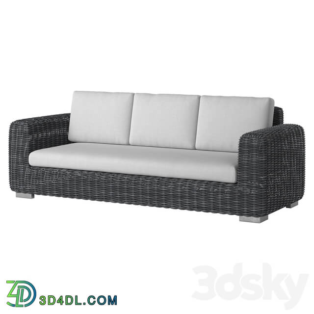 Sofa - 3 Seat Wicker Sofa 02