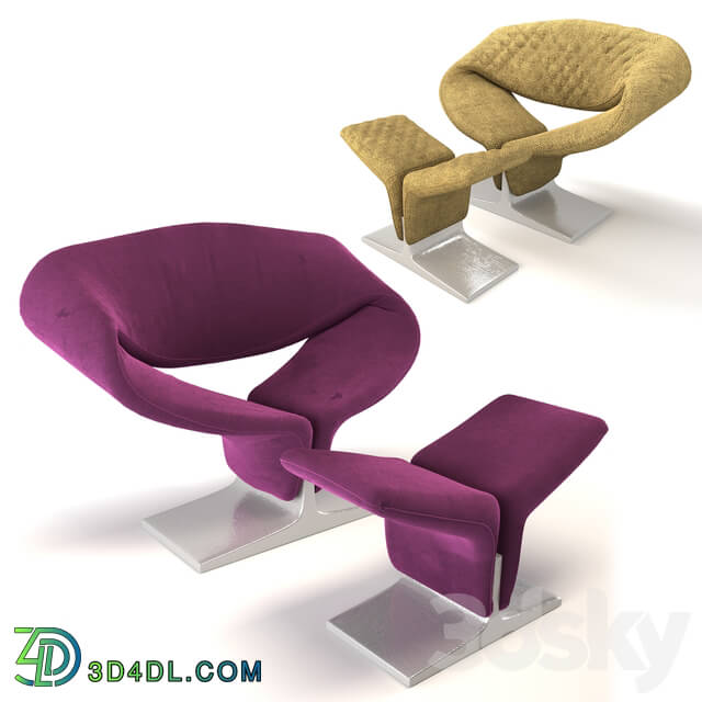 Arm chair - Pierre Paulin ribbon chair