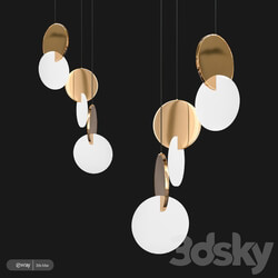 Chandelier - ECLIPSE CHANDELIER POLISHED GOLD 