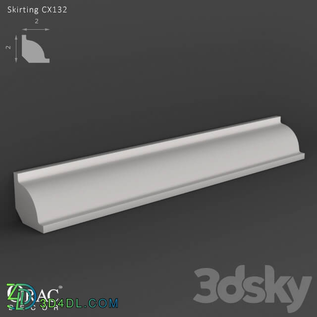 Decorative plaster - OM Skirting Orac Decor CX132