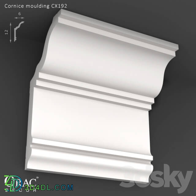 Decorative plaster - OM Cornice Orac Decor CX192