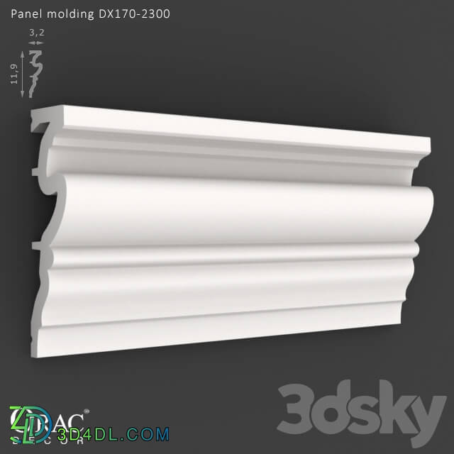 Decorative plaster - OM Panel molding Orac Decor DX170-2300