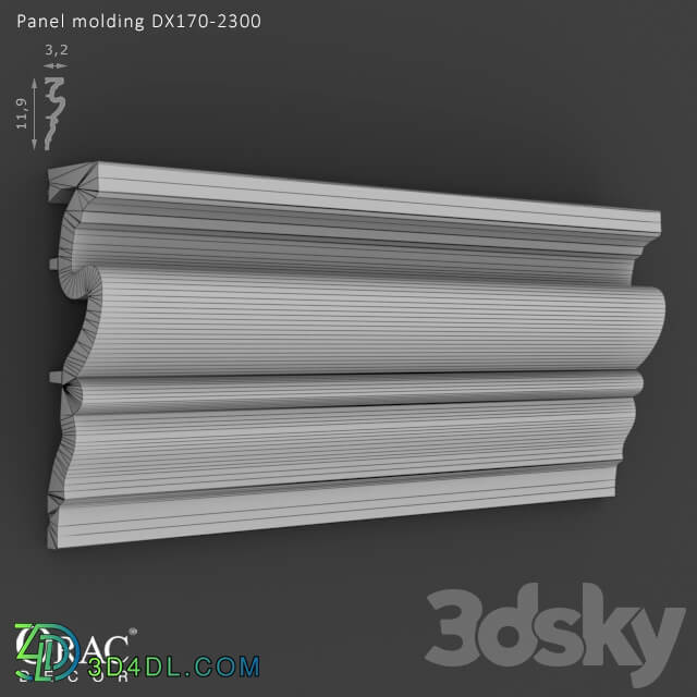 Decorative plaster - OM Panel molding Orac Decor DX170-2300