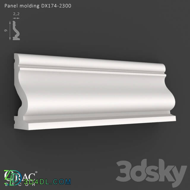 Decorative plaster - OM Molding Orac Decor DX174-2300