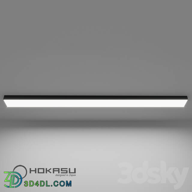 Ceiling lamp Linear Lamp Hokasu 75 35 Black surface Mounted 