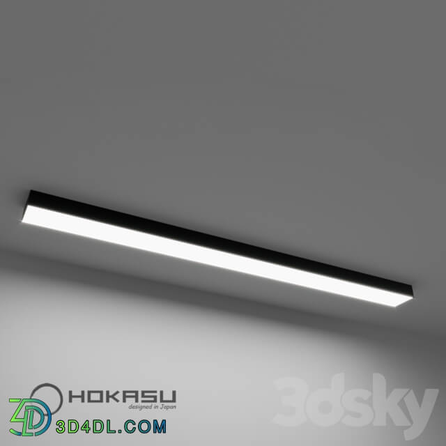 Ceiling lamp Linear Lamp Hokasu 75 35 Black surface Mounted 