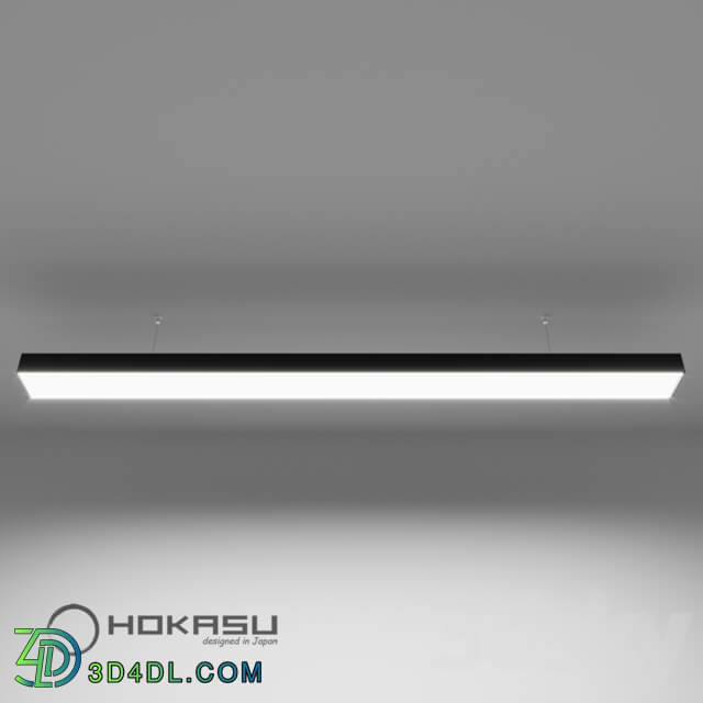 Technical lighting - Linear lamp HOKASU 75_35 Black _suspended_