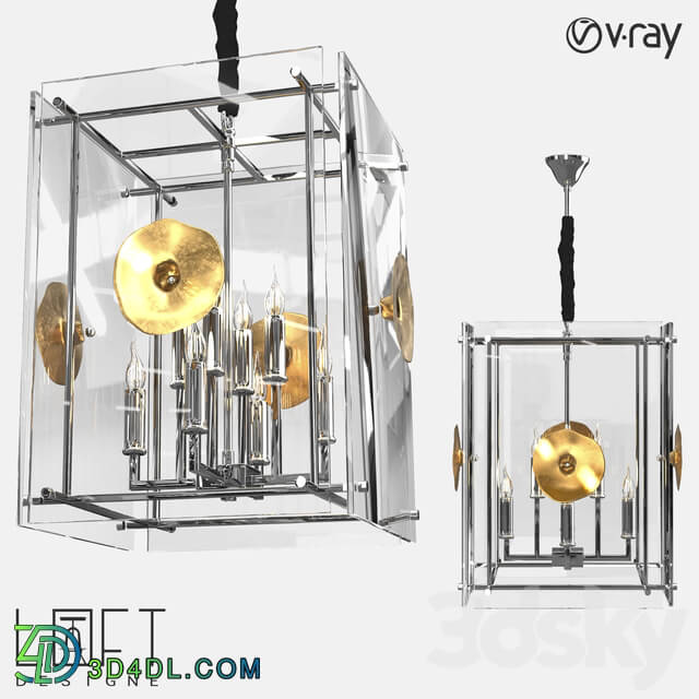 Chandelier - Pendant lamp LoftDesigne 1007 model