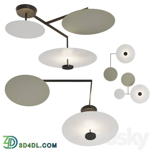 Ceiling lamp - Flat Ceiling Lamp by vibia