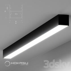 Ceiling lamp Linear lamp HOKASU S50 Up Down Black surface mounted  
