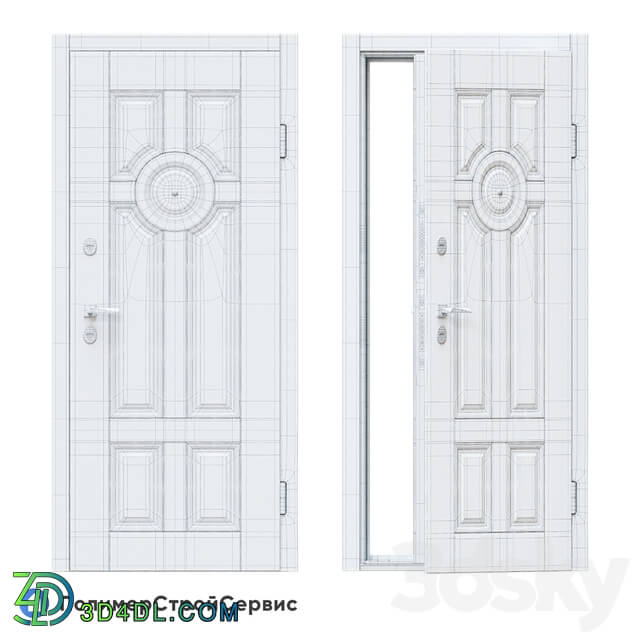 Doors - OM Entrance door Neoclassic _Vinorite-30_ - PSS