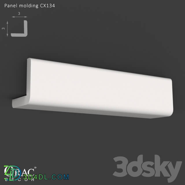 Decorative plaster - OM Panel molding Orac Decor CX134