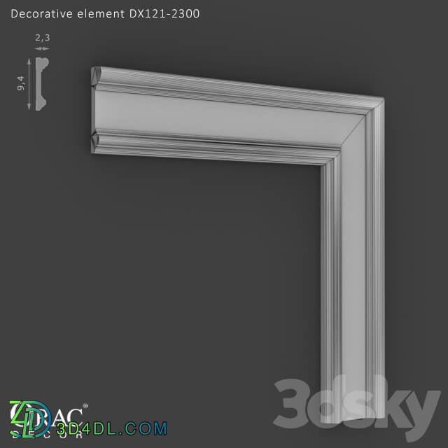 Decorative plaster - OM Decorative element Orac Decor DX121-2300