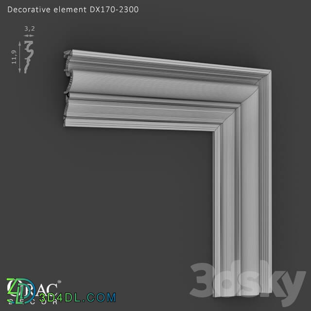 Decorative plaster - OM Decorative element Orac Decor DX170-2300