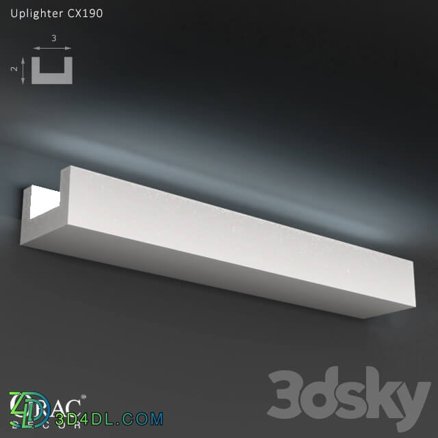 Decorative plaster - OM Uplighter Orac Decor CX190