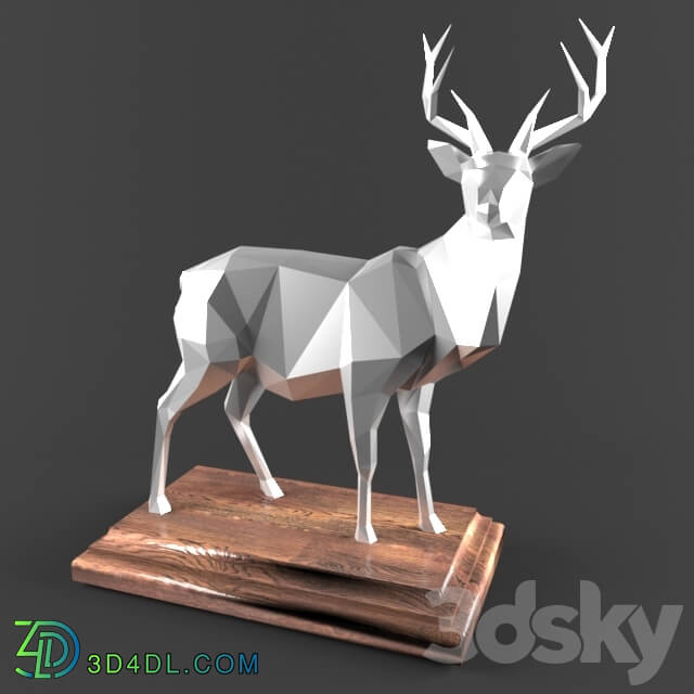 Sculpture - Deer _ Deer