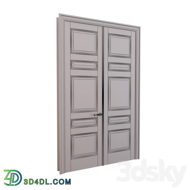 Doors - Classic door_ Handle Glass Design Elka Liscia Black