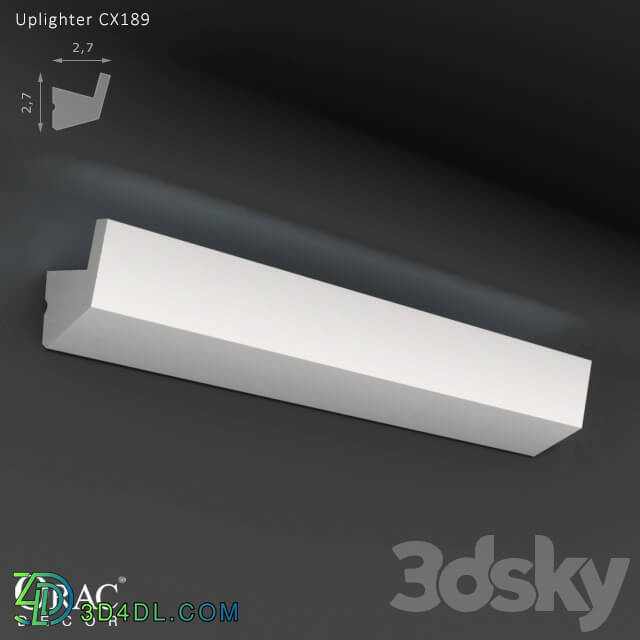 Decorative plaster - OM Uplighter Orac Decor CX189