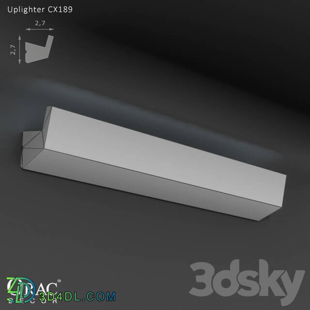 Decorative plaster - OM Uplighter Orac Decor CX189