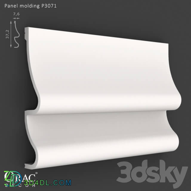 Decorative plaster - OM Panel molding Orac Decor P3071